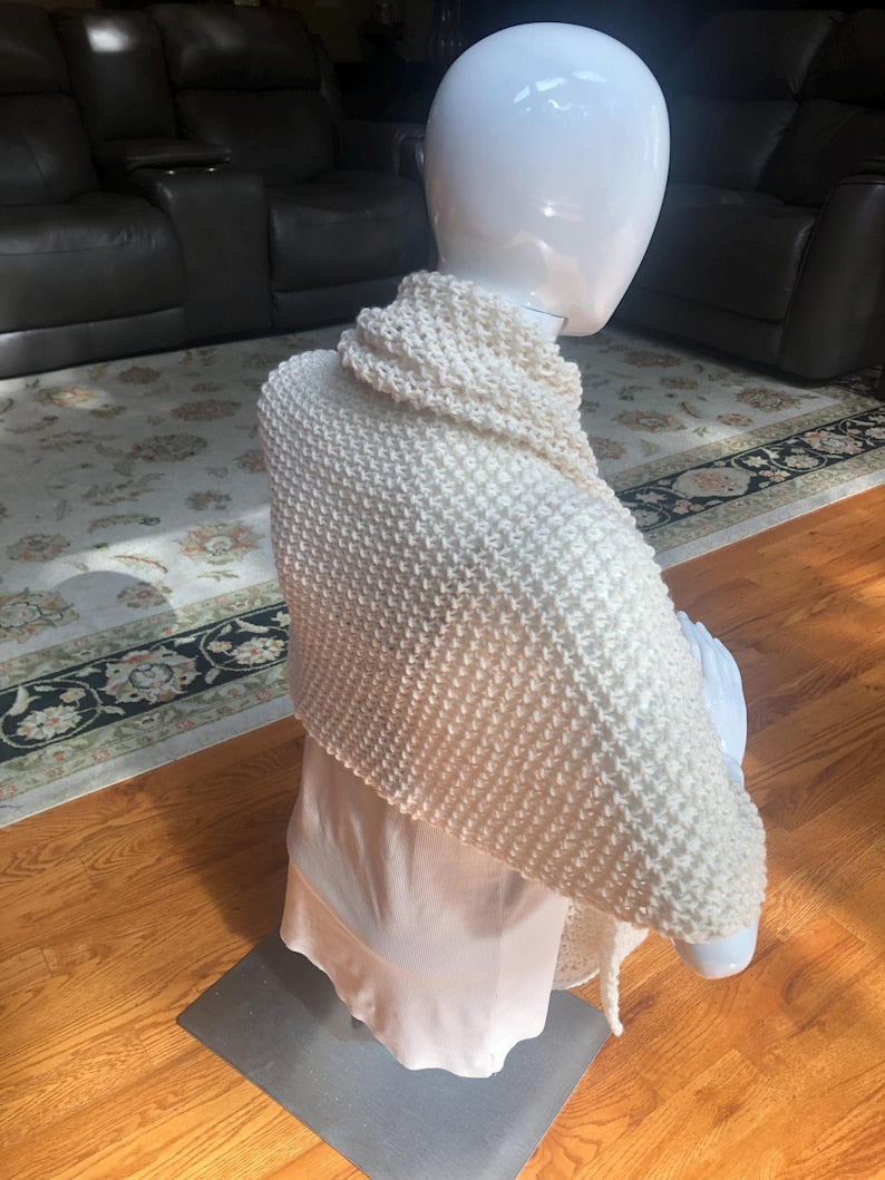Rectangular Blanket Wrap Shawl Knit Pattern