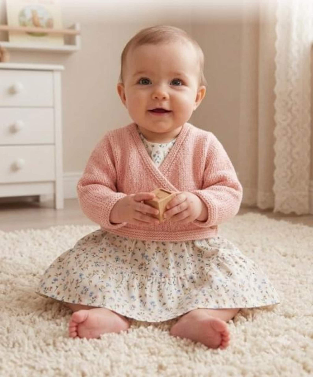 Easy Baby Cardigan Knitting Pattern