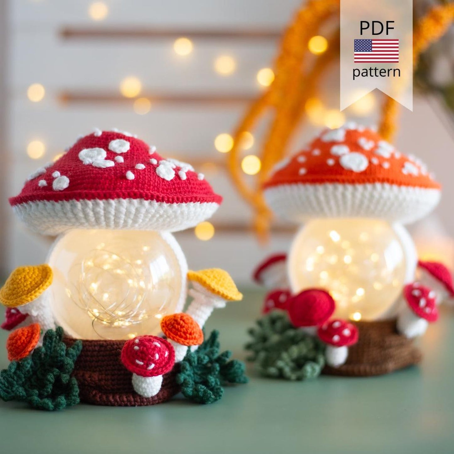Amigurumi crochet Mushroom pattern