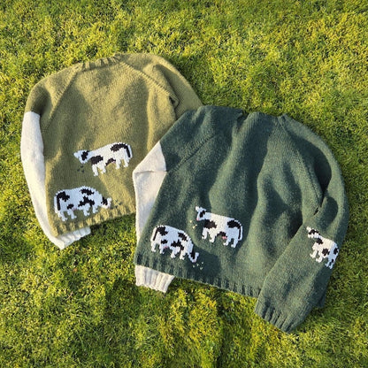 The Cow Sweater knitting pattern