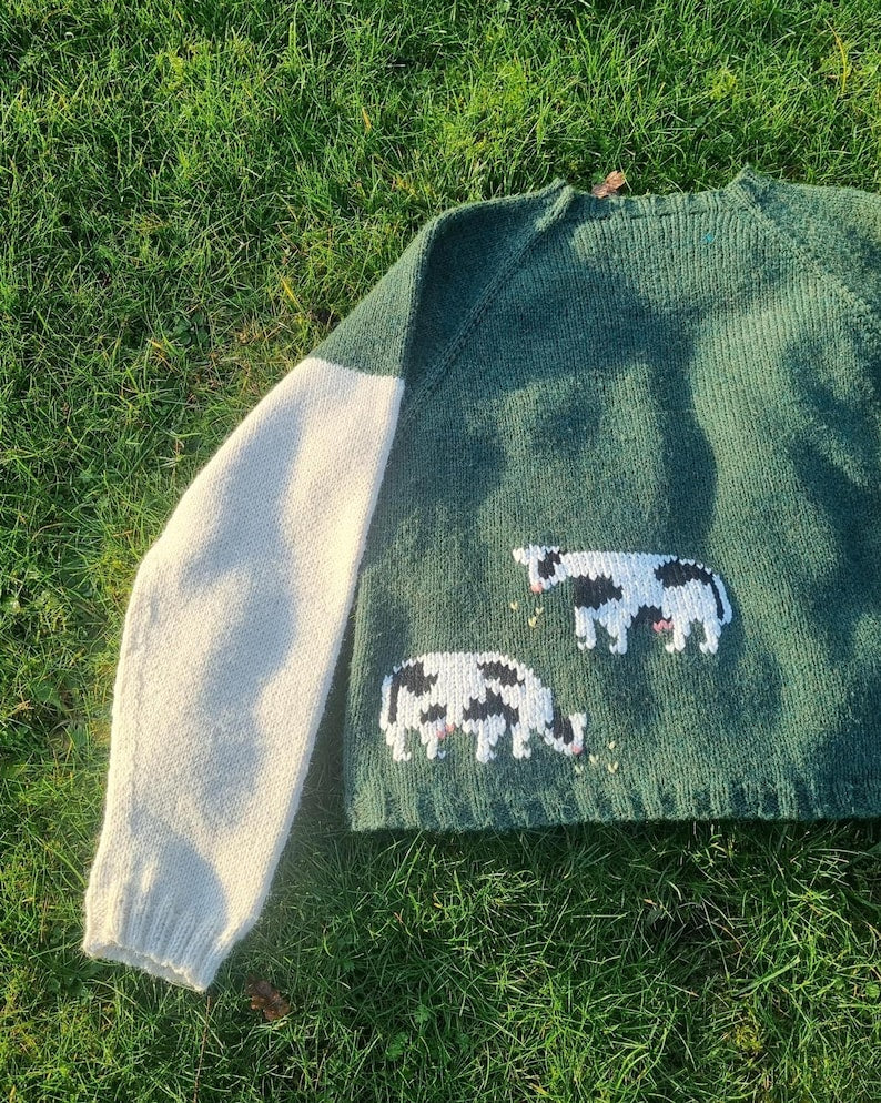 The Cow Sweater knitting pattern
