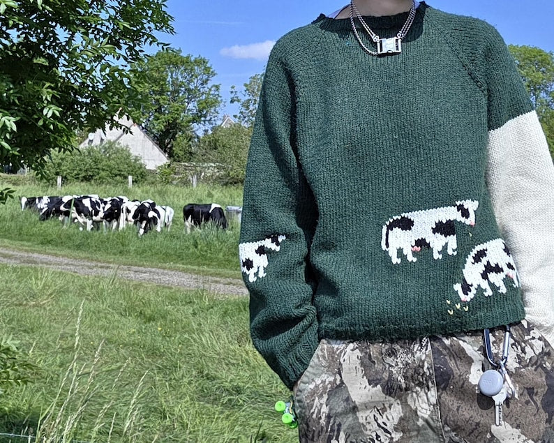 The Cow Sweater knitting pattern