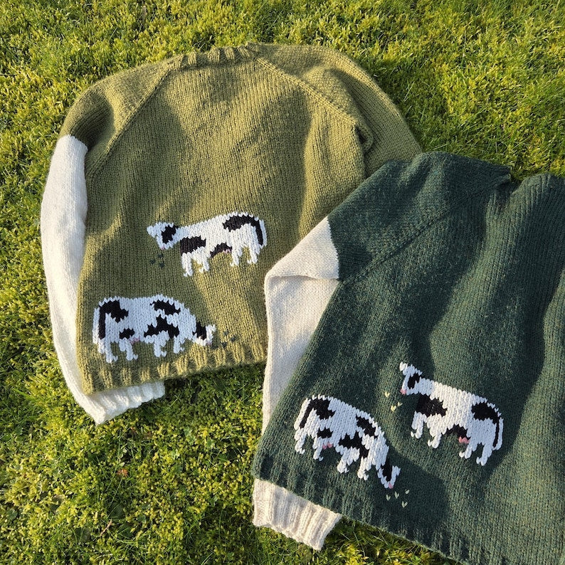 The Cow Sweater knitting pattern