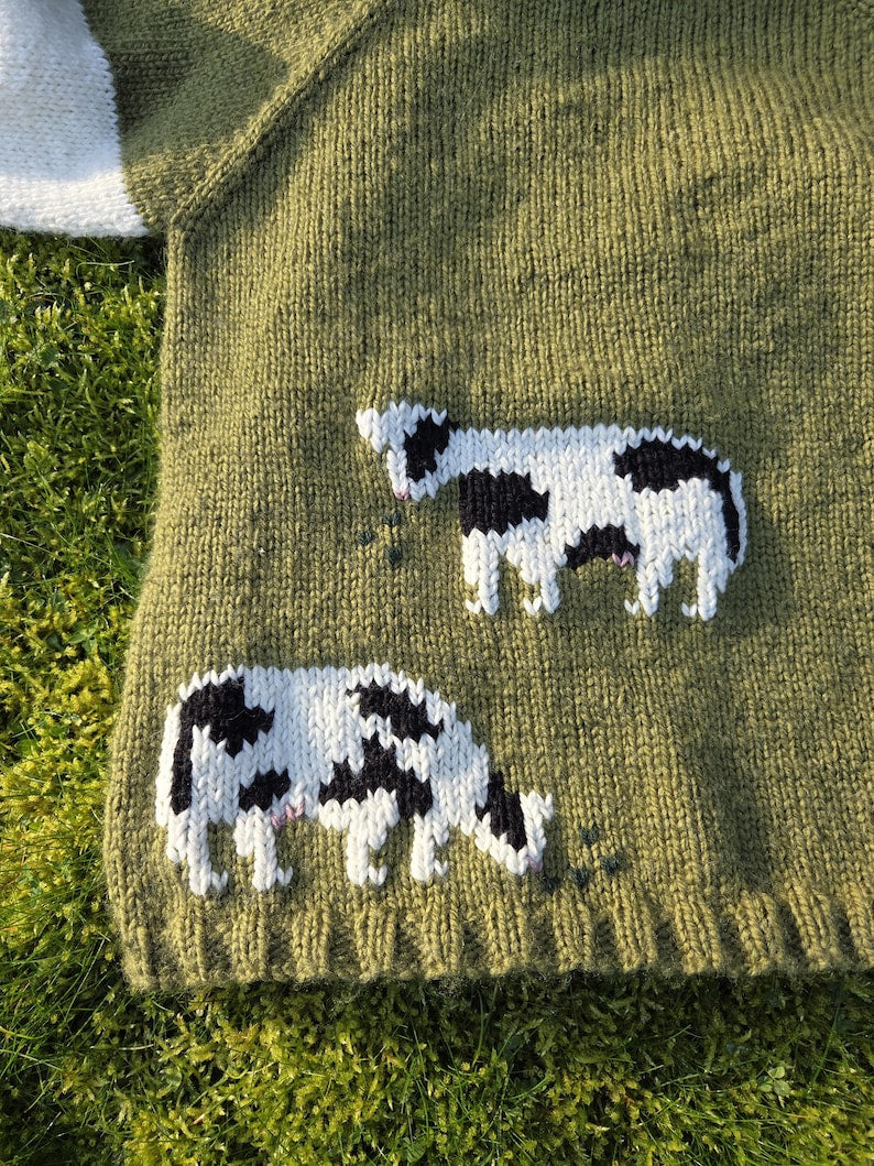 The Cow Sweater knitting pattern