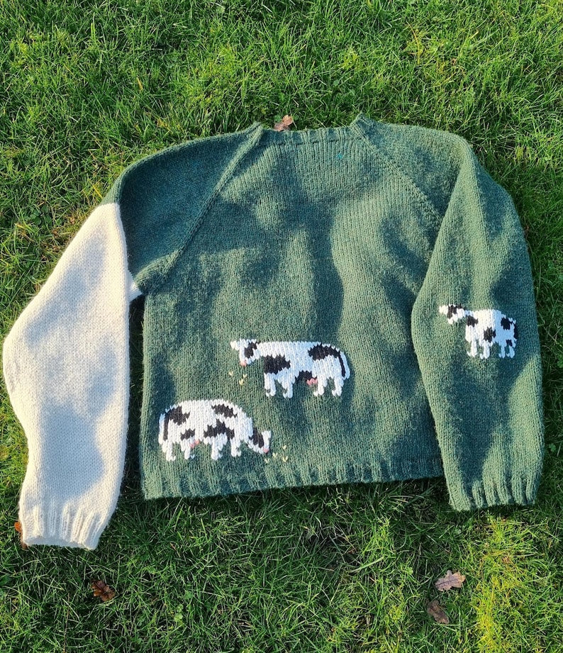 The Cow Sweater knitting pattern