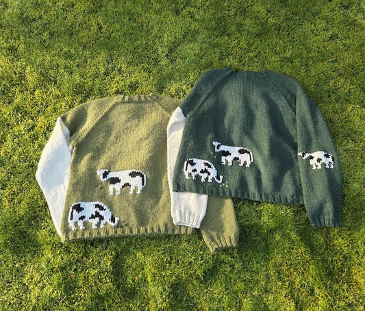 The Cow Sweater knitting pattern