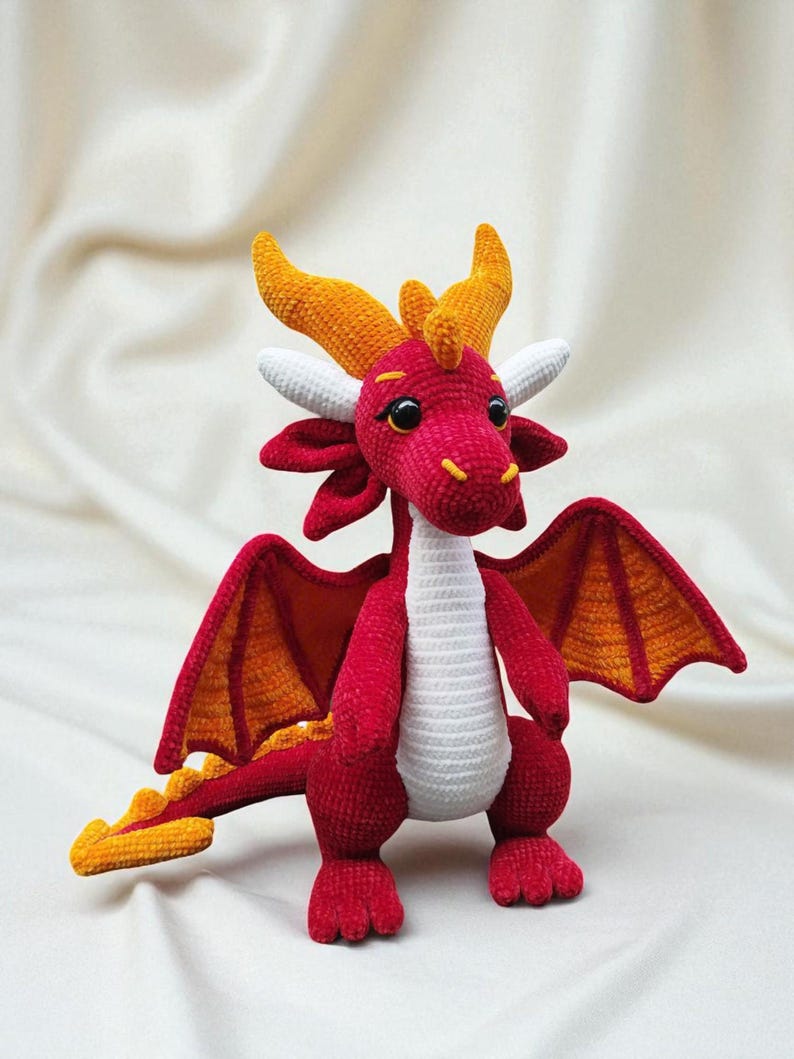 Rainbow Dragon Crochet Pattern