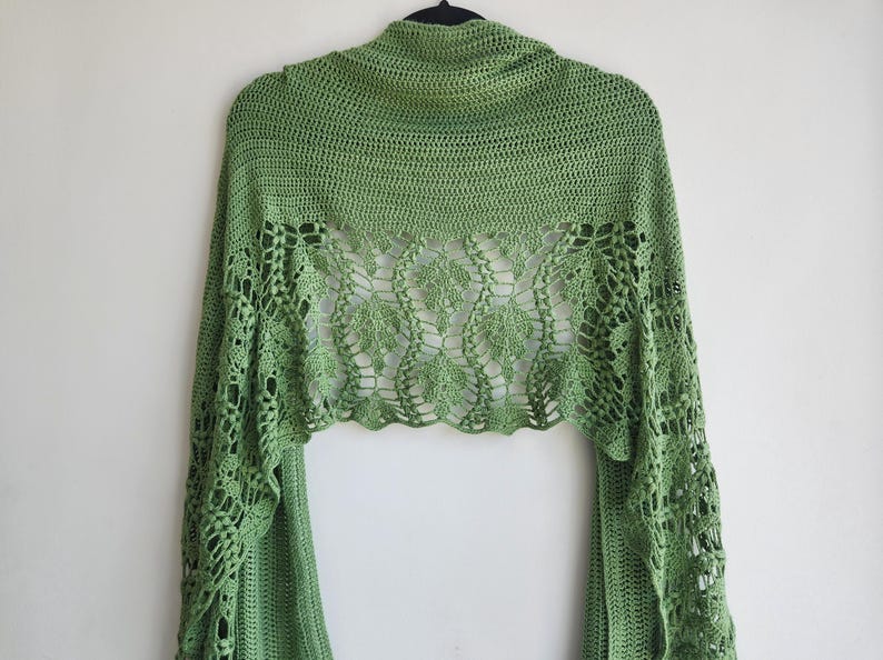 The Drifting Leaves Shawl Crochet Pattern