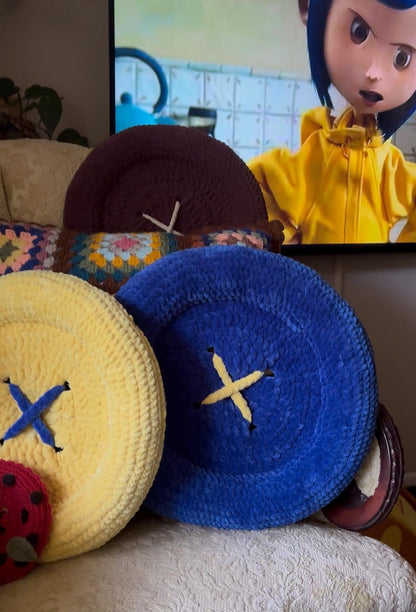 Jumbo Crochet Button Pillow Pattern