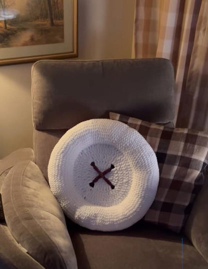 Jumbo Crochet Button Pillow Pattern