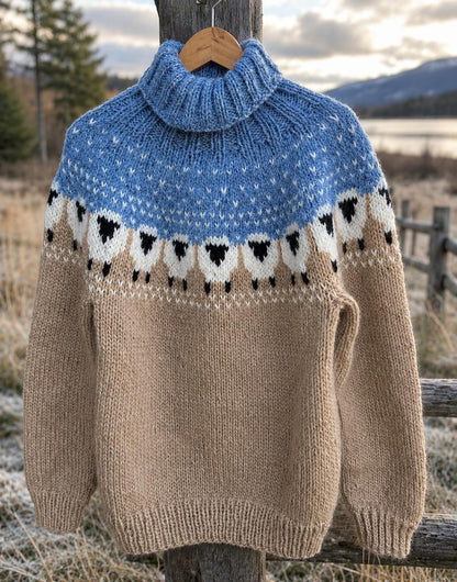 Nordic Sheep Sweater Knitting Pattern