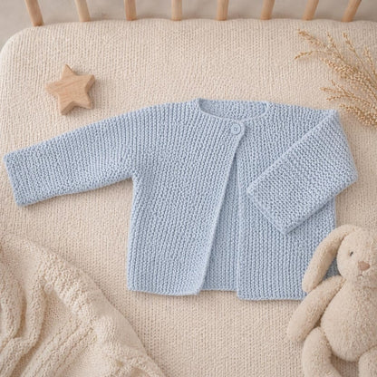 Very Easy Baby Garter Stitch Cardigan Knitting Pattern