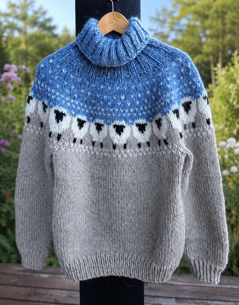 Nordic Sheep Sweater Knitting Pattern