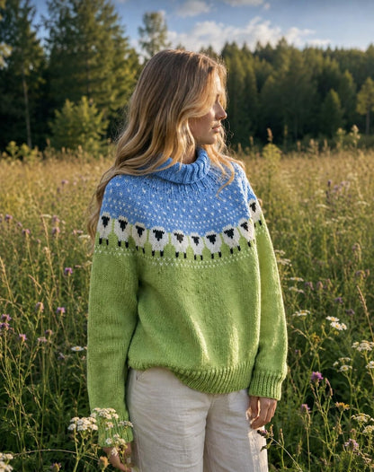 Nordic Sheep Sweater Knitting Pattern