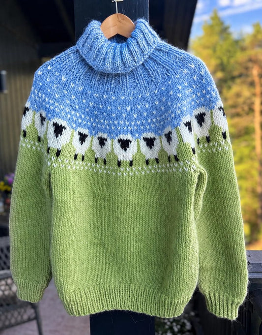 Nordic Sheep Sweater Knitting Pattern
