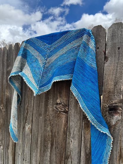 Super Girl Textured Knit Shawl Pattern