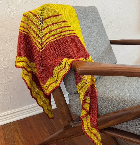 On the Contrary Lace Shawl Knitting Pattern