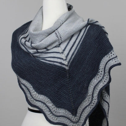 On the Contrary Lace Shawl Knitting Pattern