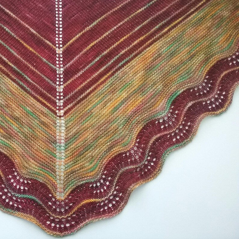 On the Contrary Lace Shawl Knitting Pattern