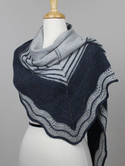 On the Contrary Lace Shawl Knitting Pattern