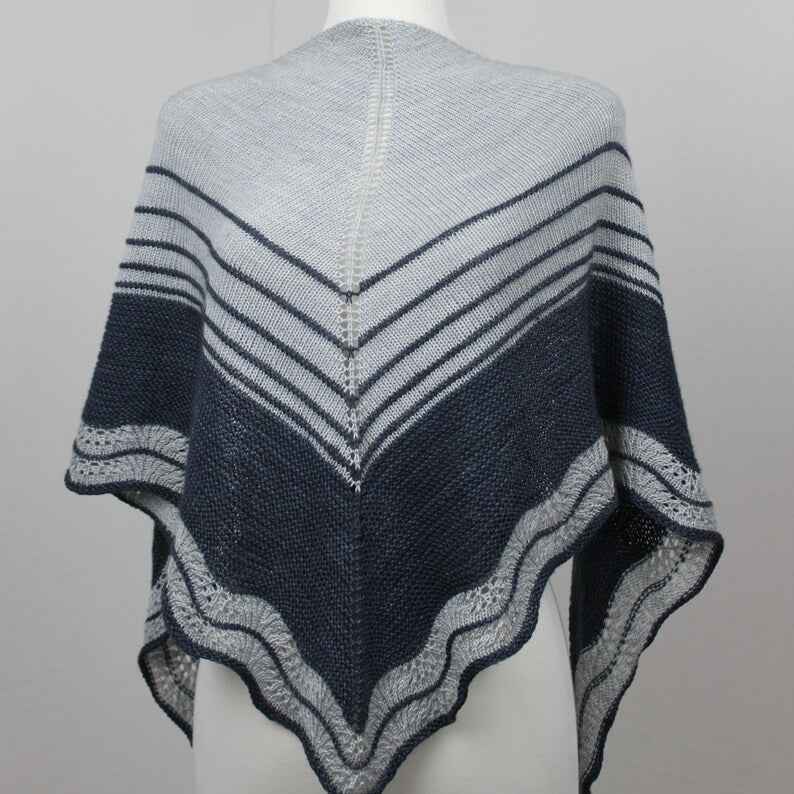 On the Contrary Lace Shawl Knitting Pattern