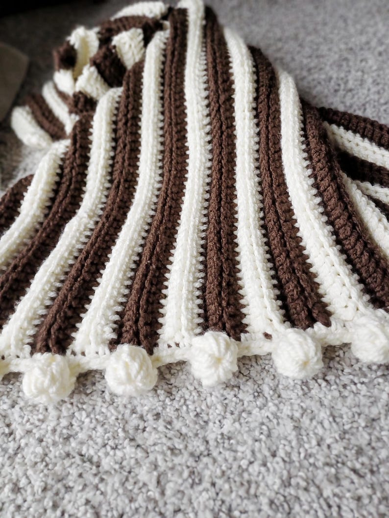 Chunky Crochet Modern Ribbed Blanket Pattern