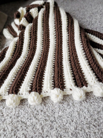 Chunky Crochet Modern Ribbed Blanket Pattern