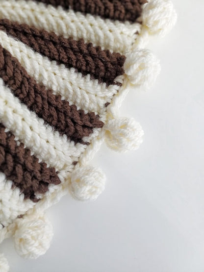 Chunky Crochet Modern Ribbed Blanket Pattern