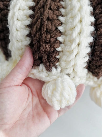 Chunky Crochet Modern Ribbed Blanket Pattern