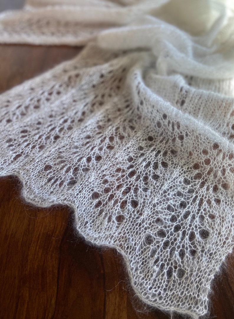Elegant Lace Knit Shawl Pattern