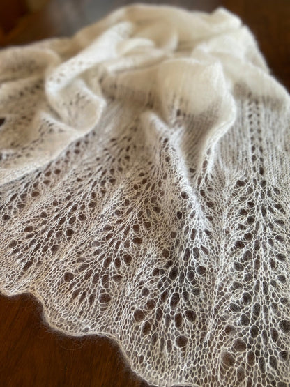 Elegant Lace Knit Shawl Pattern