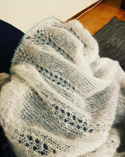 Elegant Lace Knit Shawl Pattern