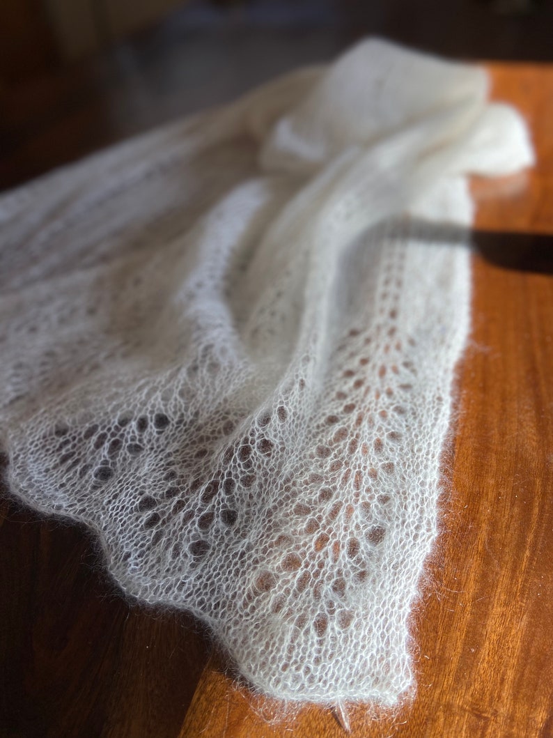 Elegant Lace Knit Shawl Pattern