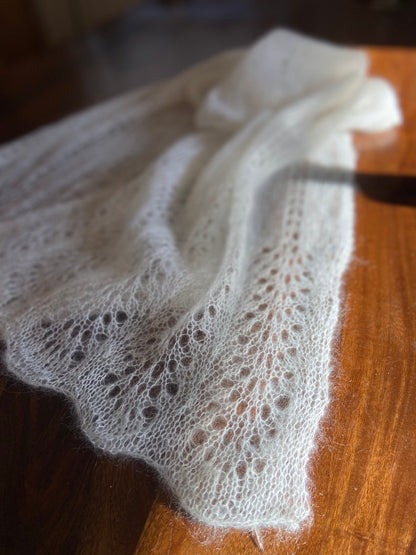Elegant Lace Knit Shawl Pattern