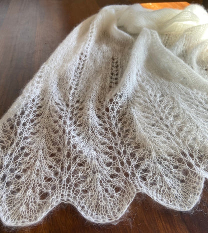 Elegant Lace Knit Shawl Pattern