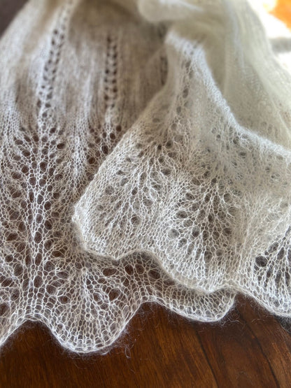 Elegant Lace Knit Shawl Pattern