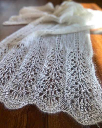 Elegant Lace Knit Shawl Pattern