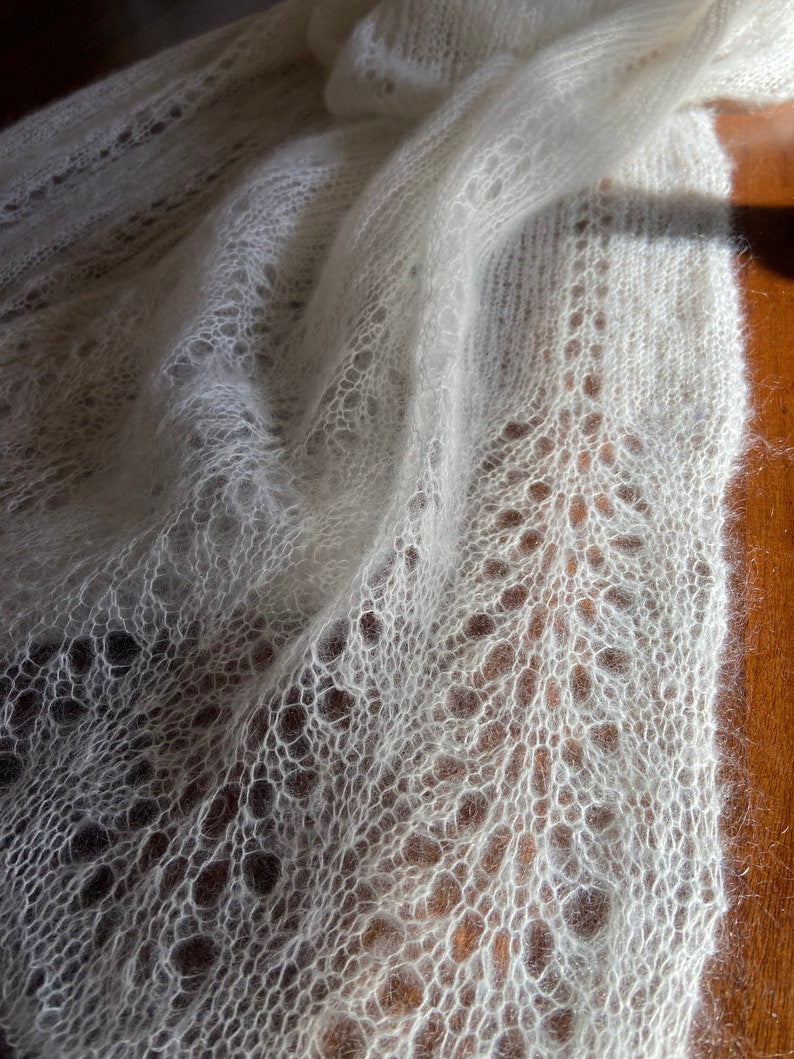 Elegant Lace Knit Shawl Pattern