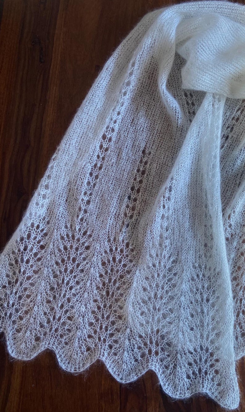 Elegant Lace Knit Shawl Pattern