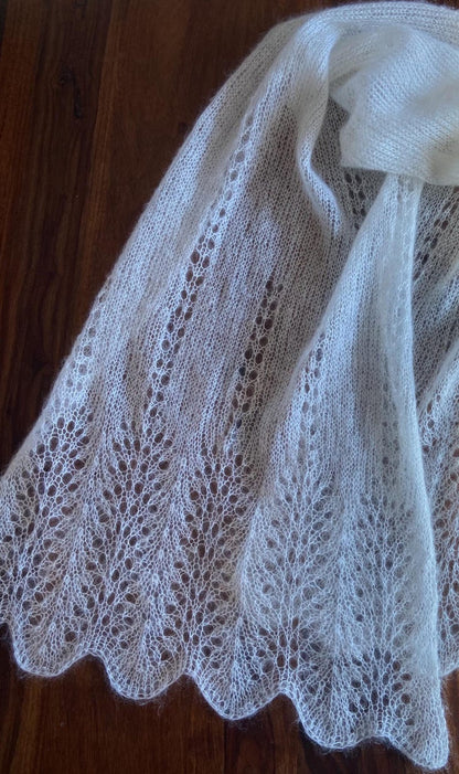 Elegant Lace Knit Shawl Pattern