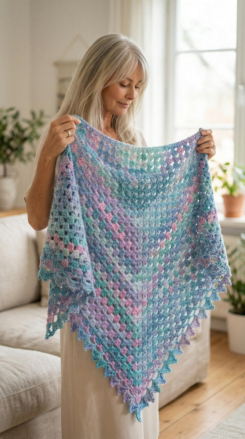 Ocean Dreams Shawl Crochet Pattern