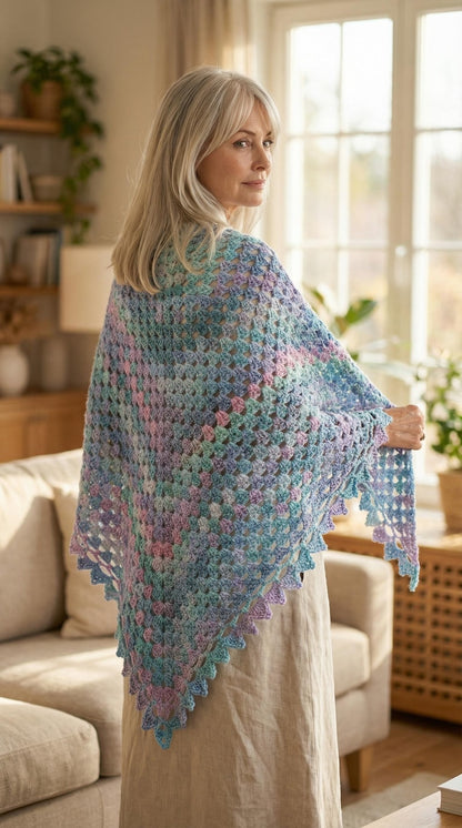 Ocean Dreams Shawl Crochet Pattern