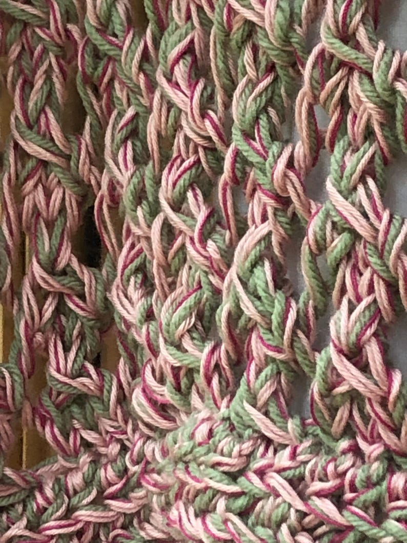 Rectangular Rose and Frost Green Lacy Wrap Knitting Pattern