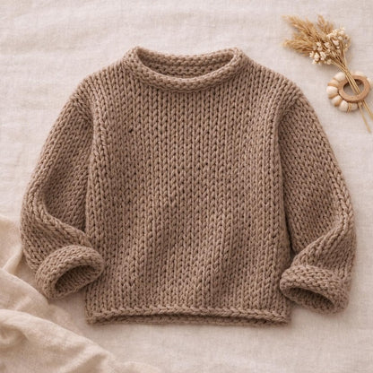 Easy Super Chunky Knit Sweater Pattern