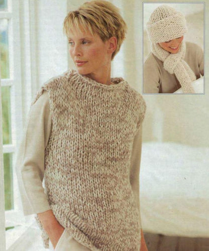 Easy Super Chunky Knit Sweater Pattern