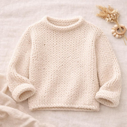 Easy Super Chunky Knit Sweater Pattern