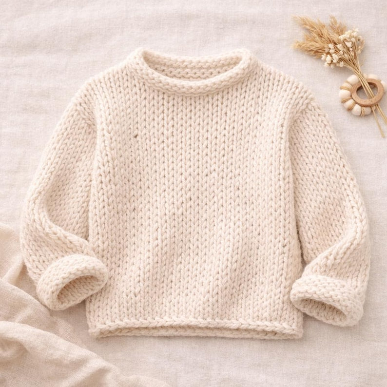 Easy Super Chunky Knit Sweater Pattern