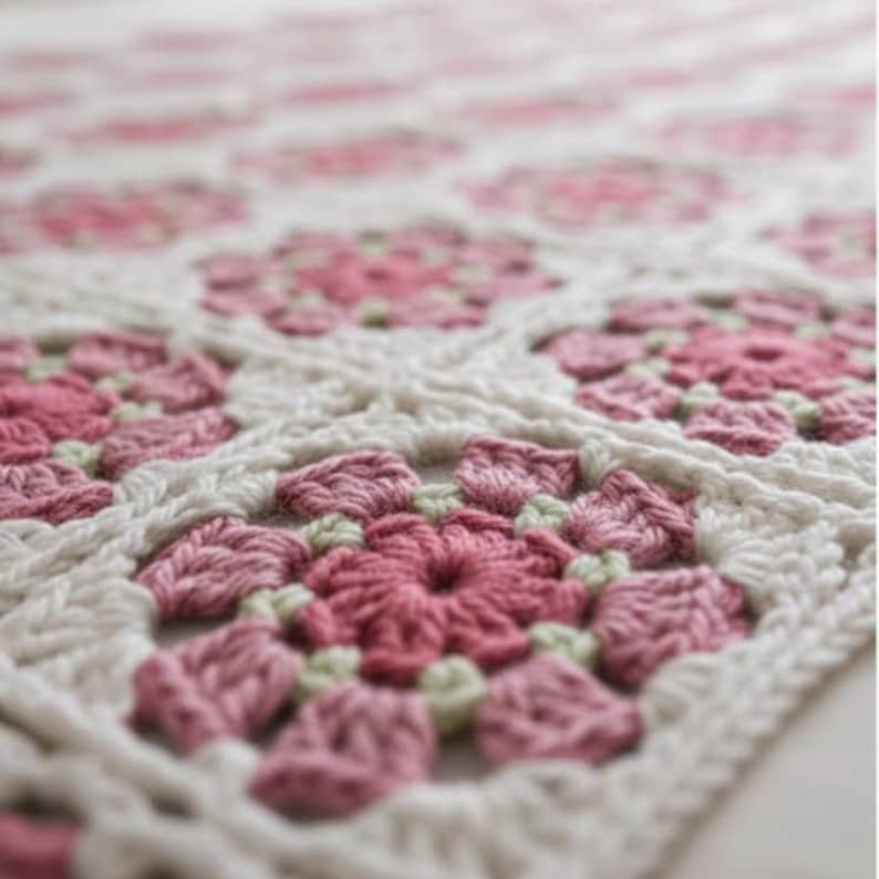 Afghan Motif Crochet Blanket Pattern