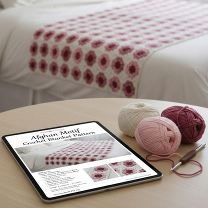 Afghan Motif Crochet Blanket Pattern