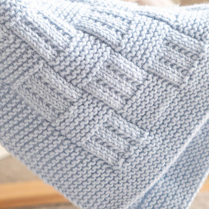 Knitting pattern Checkered baby blanket